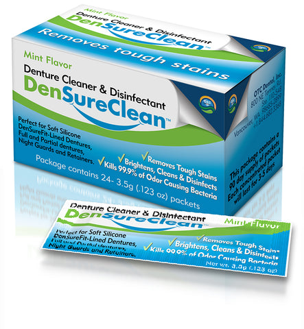 DenSureClean: Denture Cleaner, Brightener, Deodorizer & Disinfectant