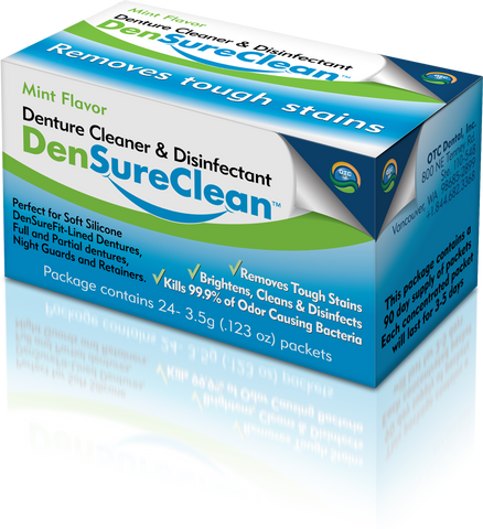 DenSureClean: Denture Cleaner, Brightener, Deodorizer & Disinfectant
